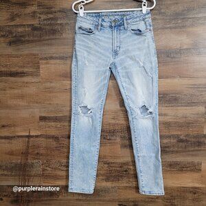 American Eagle Jeans Size 29x30 Slim Flex Light Wash Denim Hipster Streetwear